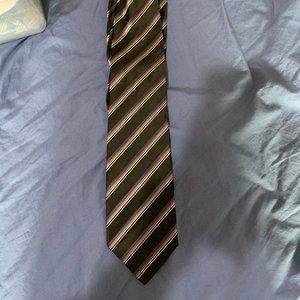 Mexx Black & Purple Striped Tie